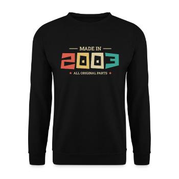 Legendär seit 2003 Original 2003 - Unisex Pullover - Schwarz - Vorne - Alina (178cm) & Michal (187cm)