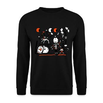 Universe - Unisex Sweatshirt - black - Front - Alina (178cm) & Michal (187cm)