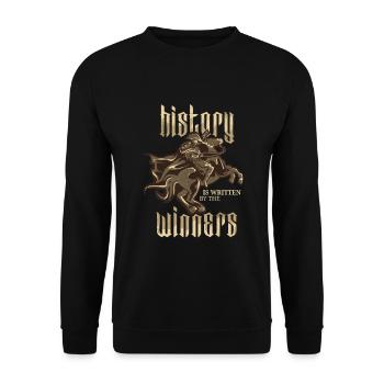 History Napoleon Bonaparte Alps Gift - Unisex Sweatshirt - black - Front - Alina (178cm) & Michal (187cm)