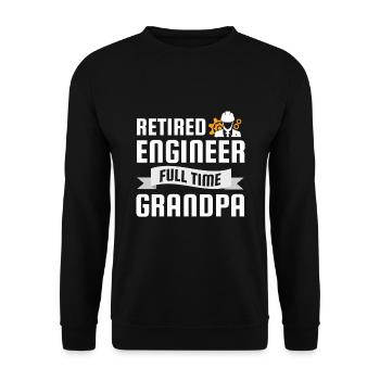 Ingénieur cadeau papy - Sweat-shirt Unisexe - noir - Devant - Alina (178cm) & Michal (187cm)