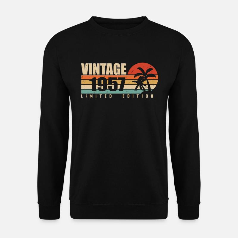1957 Jubiläumsjahr Originaljahrgang 1957 - Unisex Pullover - Schwarz