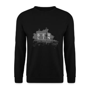 Berlin - Unisex Sweatshirt - black - Front - Alina (178cm) & Michal (187cm)