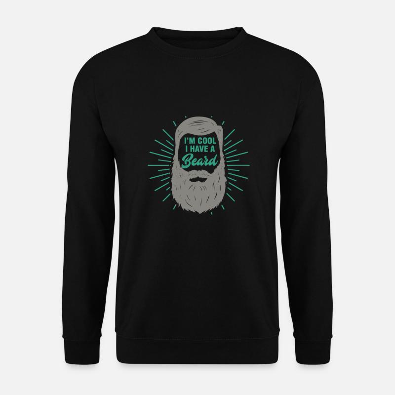 Cooler Bart - Unisex Pullover - Schwarz