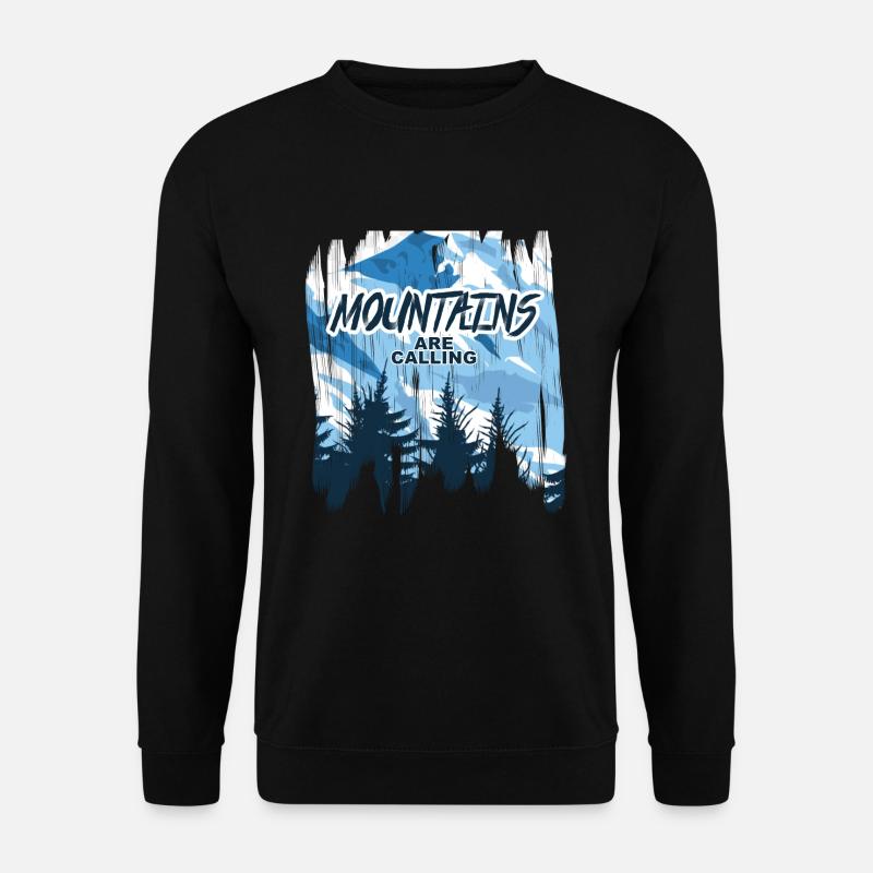 Die Berge rufen - Unisex Pullover - Schwarz