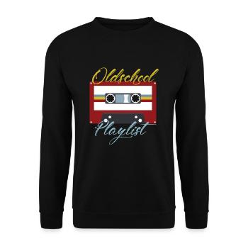 Kassette - Unisex Pullover - Schwarz - Vorne - Alina (178cm) & Michal (187cm)