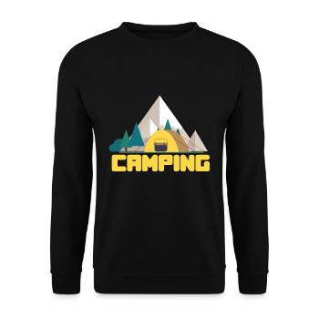 Camping et camping - Sweat-shirt Unisexe - noir - Devant - Alina (178cm) & Michal (187cm)
