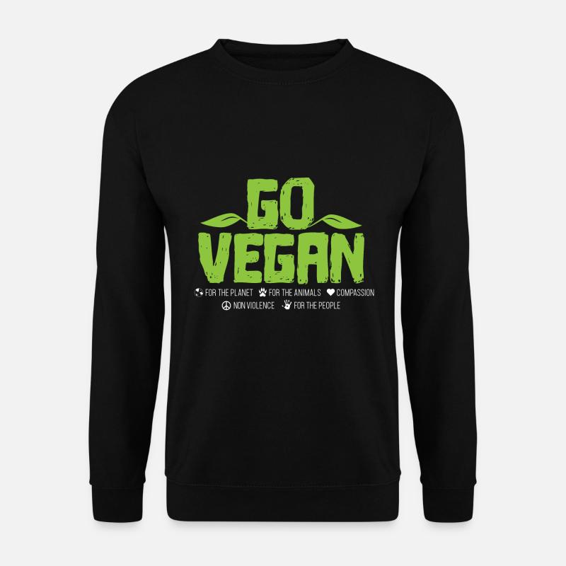 Vegan - Unisex Sweatshirt - black