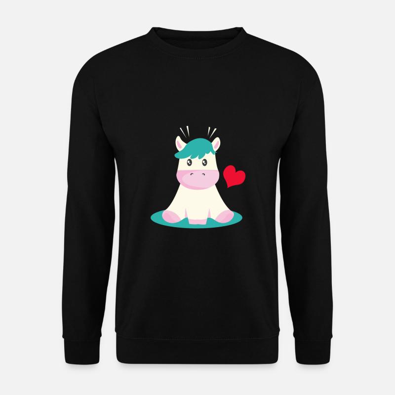Cheval de bébé - Sweat-shirt Unisexe - noir