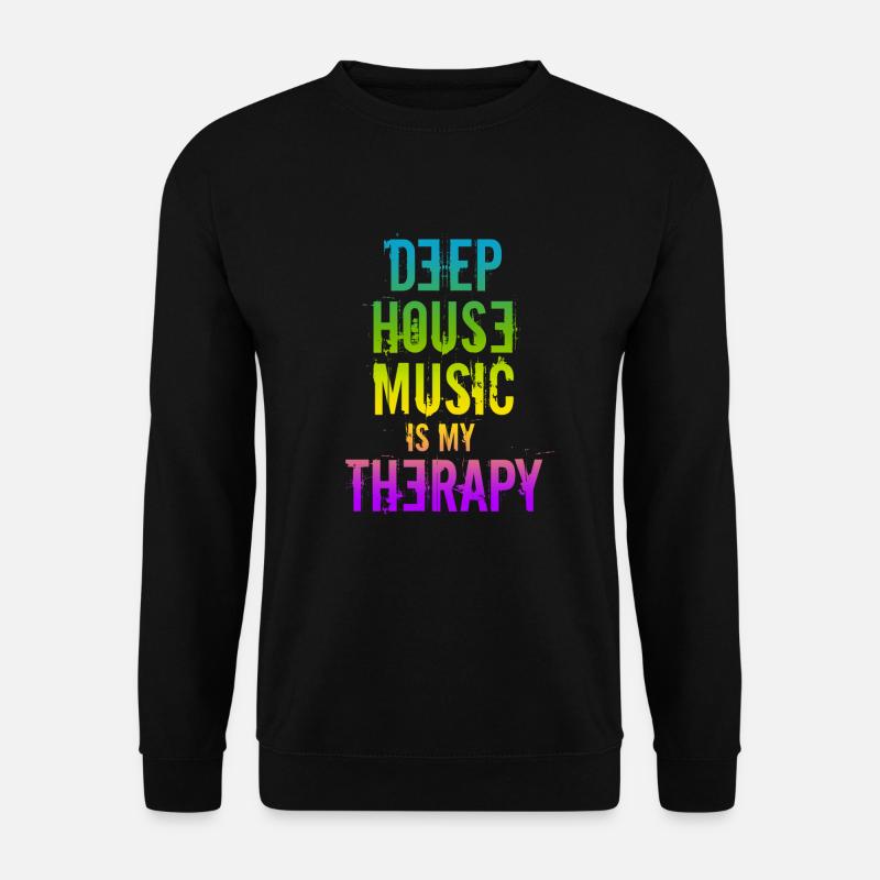 Deep House - Unisex Pullover - Schwarz