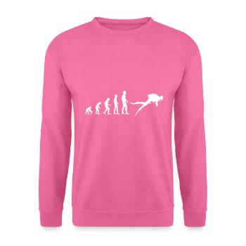 Evolution Tauchen - Unisex Pullover - Pink - Vorne