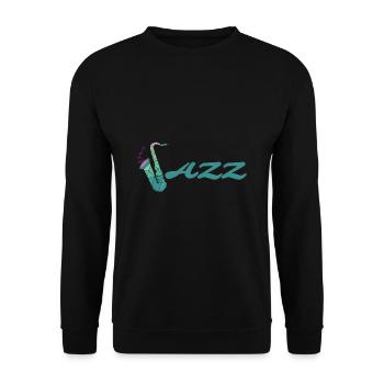 Jazz - Unisex Pullover - Schwarz - Vorne - Alina (178cm) & Michal (187cm)