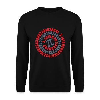Mathe Pi - Unisex Pullover - Schwarz - Vorne - Alina (178cm) & Michal (187cm)