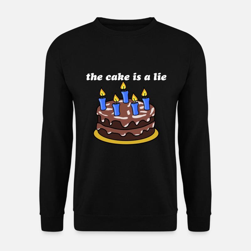 The cake is a lie - Unisex Pullover - Schwarz