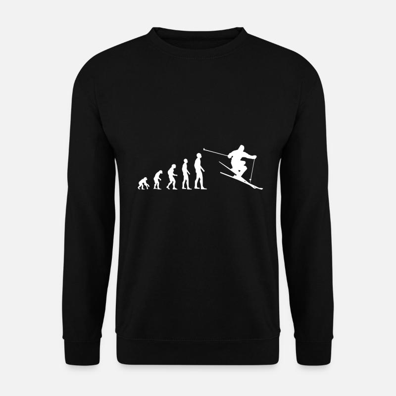 Evolution skiing - Unisex Sweatshirt - black