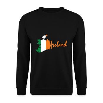 Ireland - Unisex Sweatshirt - black - Front - Alina (178cm) & Michal (187cm)
