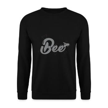 Bee - Unisex Sweatshirt - black - Front - Alina (178cm) & Michal (187cm)