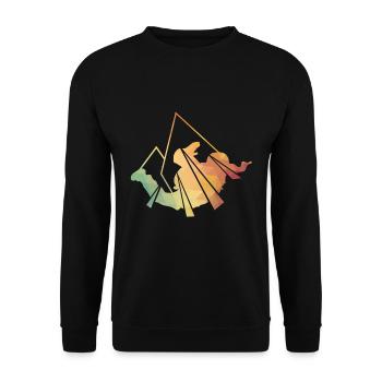 Parachutisme - Sweat-shirt Unisexe - noir - Devant - Alina (178cm) & Michal (187cm)