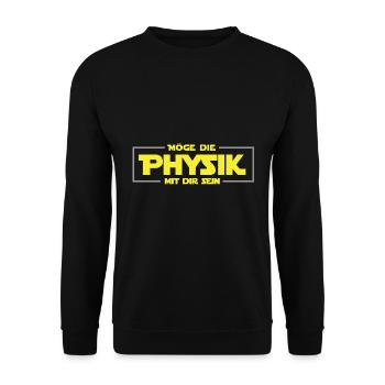 Physik - Unisex Pullover - Schwarz - Vorne - Alina (178cm) & Michal (187cm)