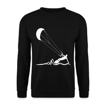 Kitesurfers - Sweat-shirt Unisexe - noir - Devant - Alina (178cm) & Michal (187cm)
