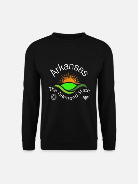 Arkansas - The Diamond State - Unisex Sweatshirt - black