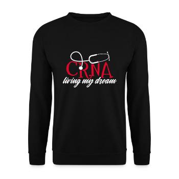 Nurse Anesthetist Anesthesia Doctor Nursing Gift - Unisex Sweatshirt - black - Front - Alina (178cm) & Michal (187cm)