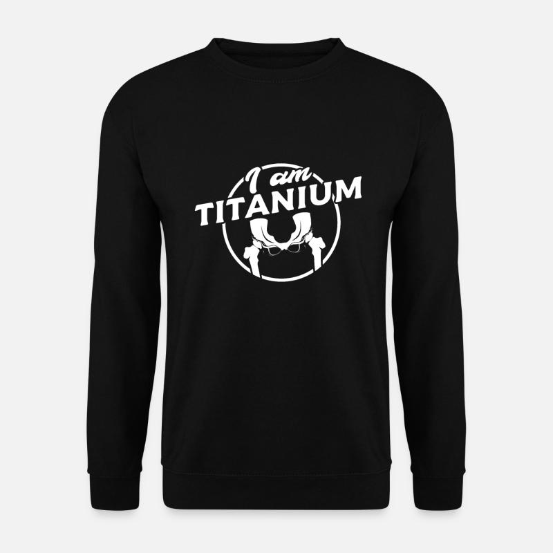 Hüfte Operation Künstliche Hüfte Gelenk Geschenk - Unisex Pullover - Schwarz