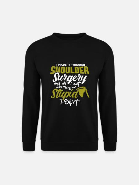 Shoulder Replacement Post New Surgery Gift - Unisex Sweatshirt - black