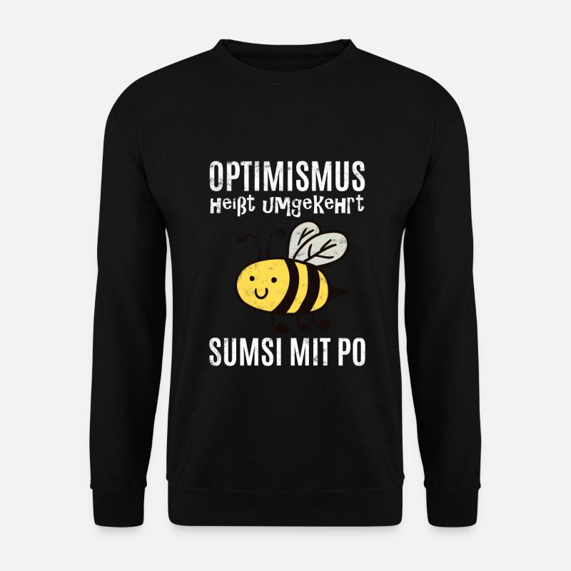 Lustiger Bienen Spruch - Unisex Pullover - Schwarz