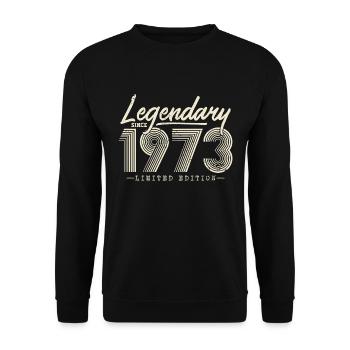 Legendary since 1973 - Unisex Sweatshirt - black - Front - Alina (178cm) & Michal (187cm)
