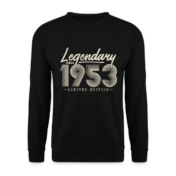 Legendary since 1953 - Unisex Sweatshirt - black - Front - Alina (178cm) & Michal (187cm)