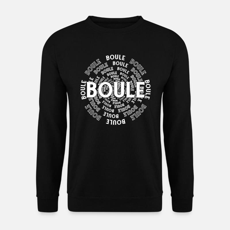 Boulekugel Pétanque Outfit für Bouler Boules - Unisex Pullover - Schwarz
