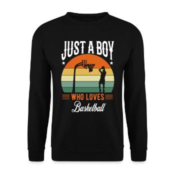 Basketball - Unisex Sweatshirt - black - Front - Alina (178cm) & Michal (187cm)