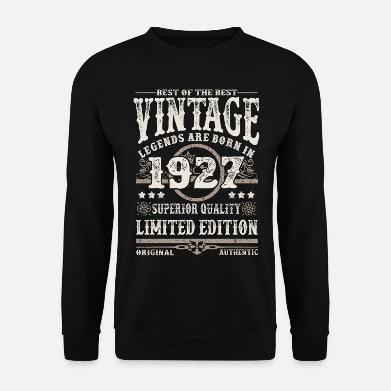Legenden werden 1927 geboren - Unisex Pullover - Schwarz