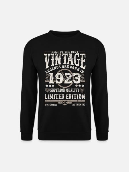 Legenden werden 1923 geboren - Unisex Pullover - Schwarz