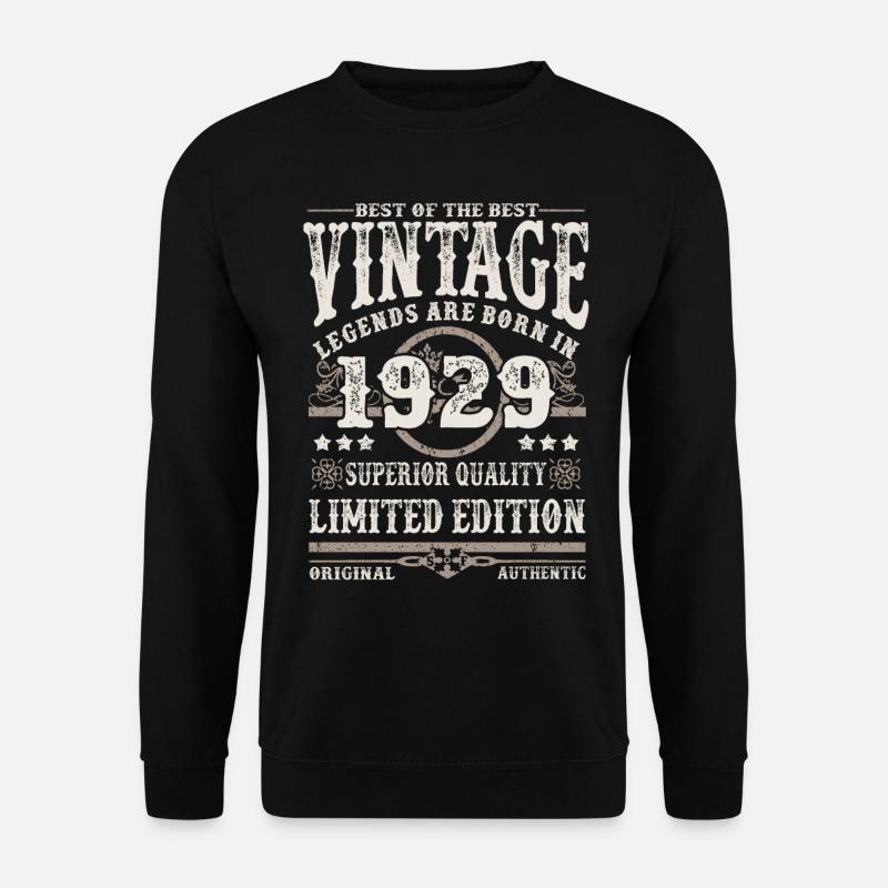 Legenden werden 1929 geboren - Unisex Pullover - Schwarz