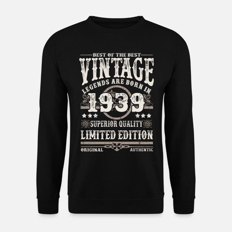 Legenden werden 1939 geboren - Unisex Pullover - Schwarz