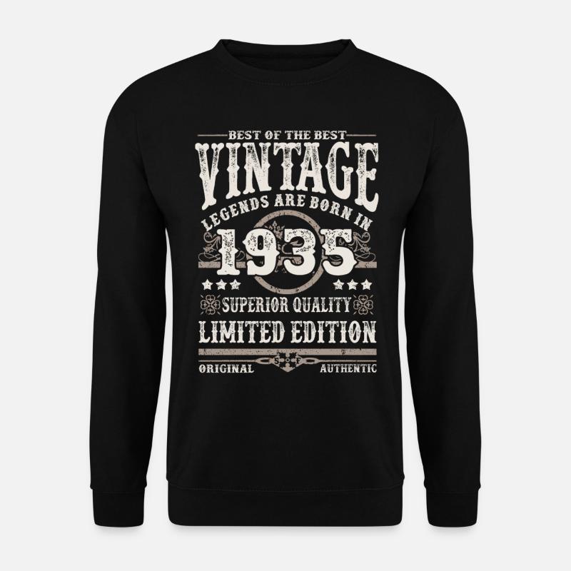Legenden werden 1935 geboren - Unisex Pullover - Schwarz