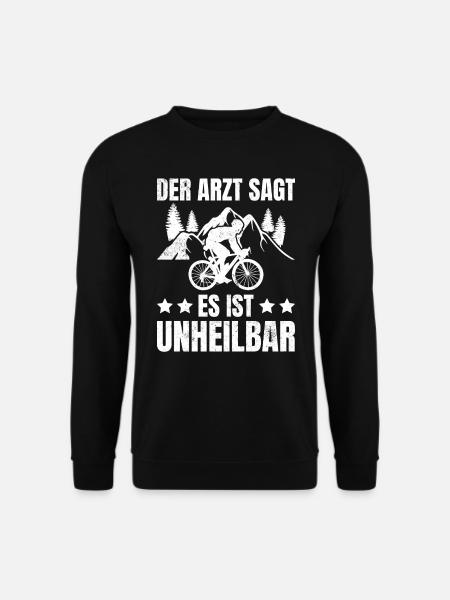 Radfahrer Mountainbike Fahrrad - Unisex Pullover - Schwarz