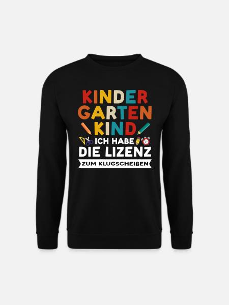 Kindergarten Anfang Kindergartenanfänger Geschenk - Unisex Pullover - Schwarz