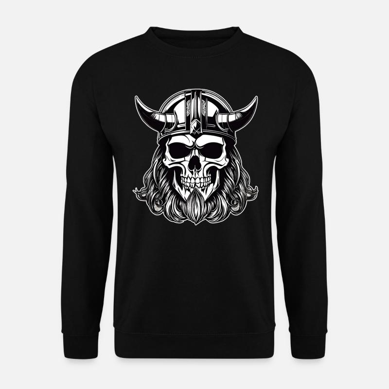 Cool Viking Skull - Unisex Sweatshirt - black