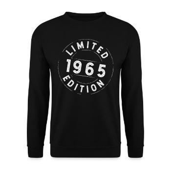 Edition Limitée 1965 - Anniversaire 1965 - Sweat-shirt Unisexe - noir - Devant - Alina (178cm) & Michal (187cm)