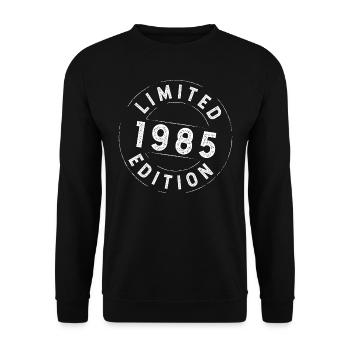 Limited Edition 1985 - Geburtstag 1985 - Unisex Pullover - Schwarz - Vorne - Alina (178cm) & Michal (187cm)