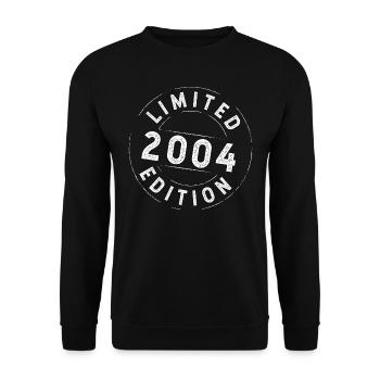 Limited Edition 2004 - Geburtstag 2004 - Unisex Pullover - Schwarz - Vorne - Alina (178cm) & Michal (187cm)