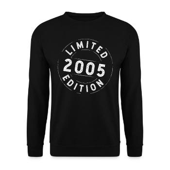 Limited Edition 2005 - Geburtstag 2005 - Unisex Pullover - Schwarz - Vorne - Alina (178cm) & Michal (187cm)