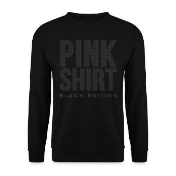 Chemise Rose Édition Noir - Sweat-shirt Unisexe - noir - Devant - Alina (178cm) & Michal (187cm)