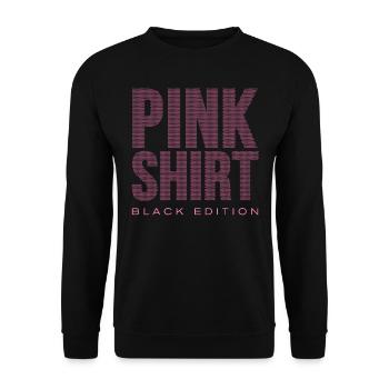 Pink Shirt Black Edition - Unisex Sweatshirt - black - Front - Alina (178cm) & Michal (187cm)