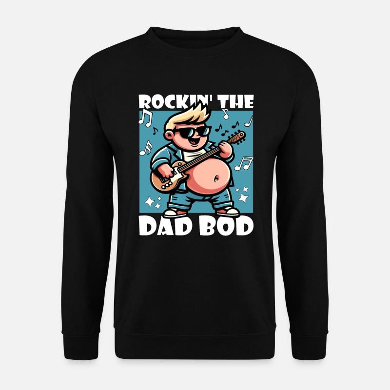 ROCKEN DES DAD-KÖRPERS - Unisex Pullover - Schwarz