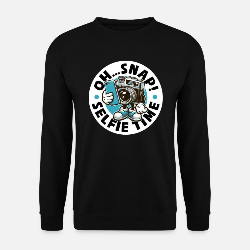 OH... SNAP! SELFIE TIME - Unisex Sweatshirt - black