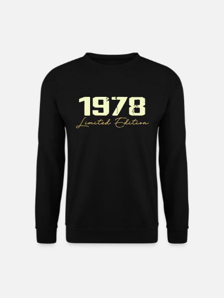 1978 Limitierte Auflage - 1978 Geburtstagsgeschenk - Unisex Pullover - Schwarz