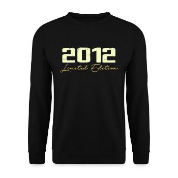 2012 Édition Limitée - 2012 Cadeau D'anniversaire - Sweat-shirt Unisexe - noir - Devant - Alina (178cm) & Michal (187cm)